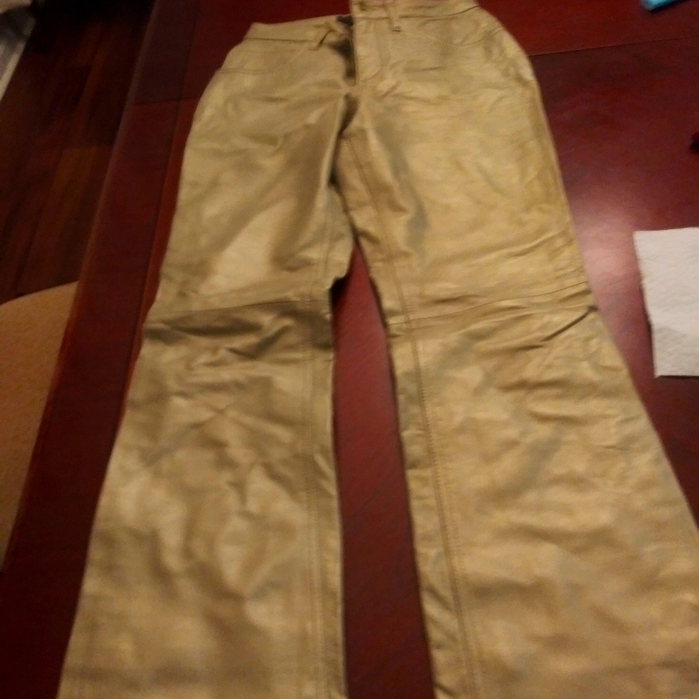 100% leather express pants